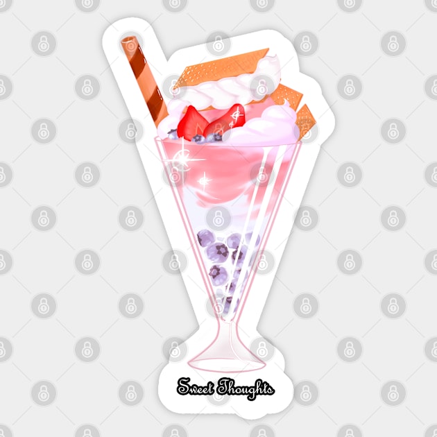 Strawberry Treat Sticker by Pastelideas